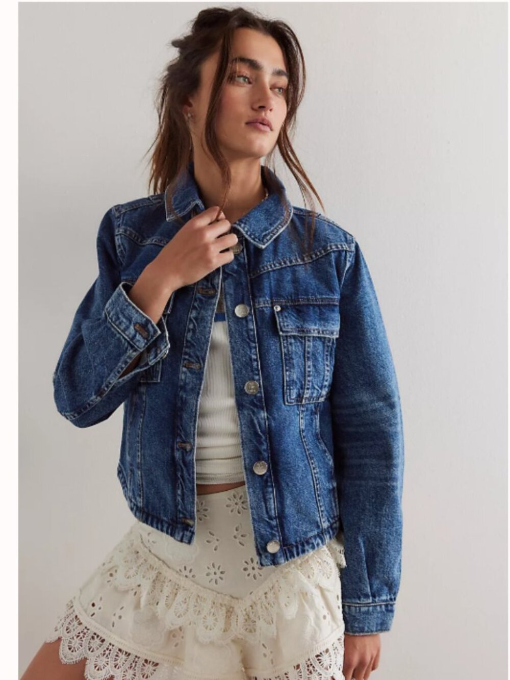NWT Free People We The Free Jade Denim Jacket